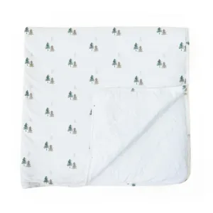 1.0 TOG Child Blanket - Pine Trees/White