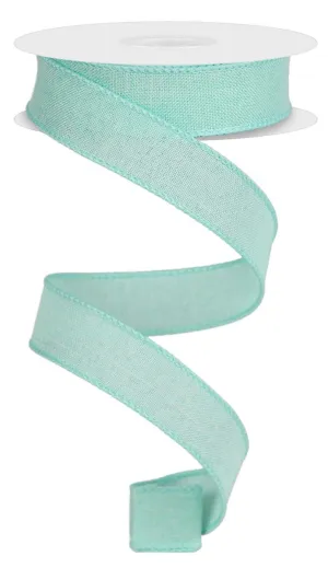 7/8" Mint Green Royal Faux Burlap Ribbon - 10Yds