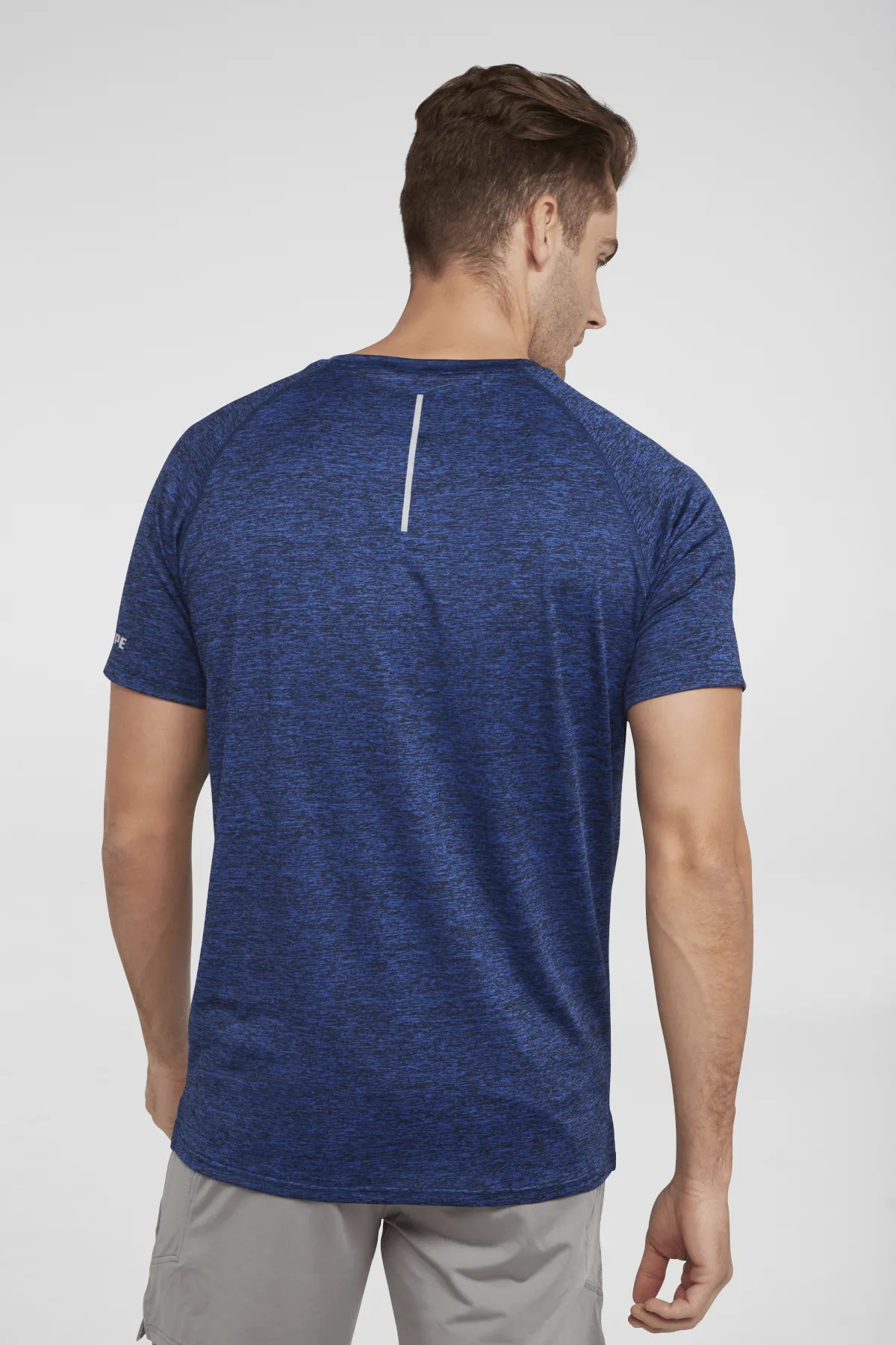 All Day Every Day Tee Marl - Marl Blue