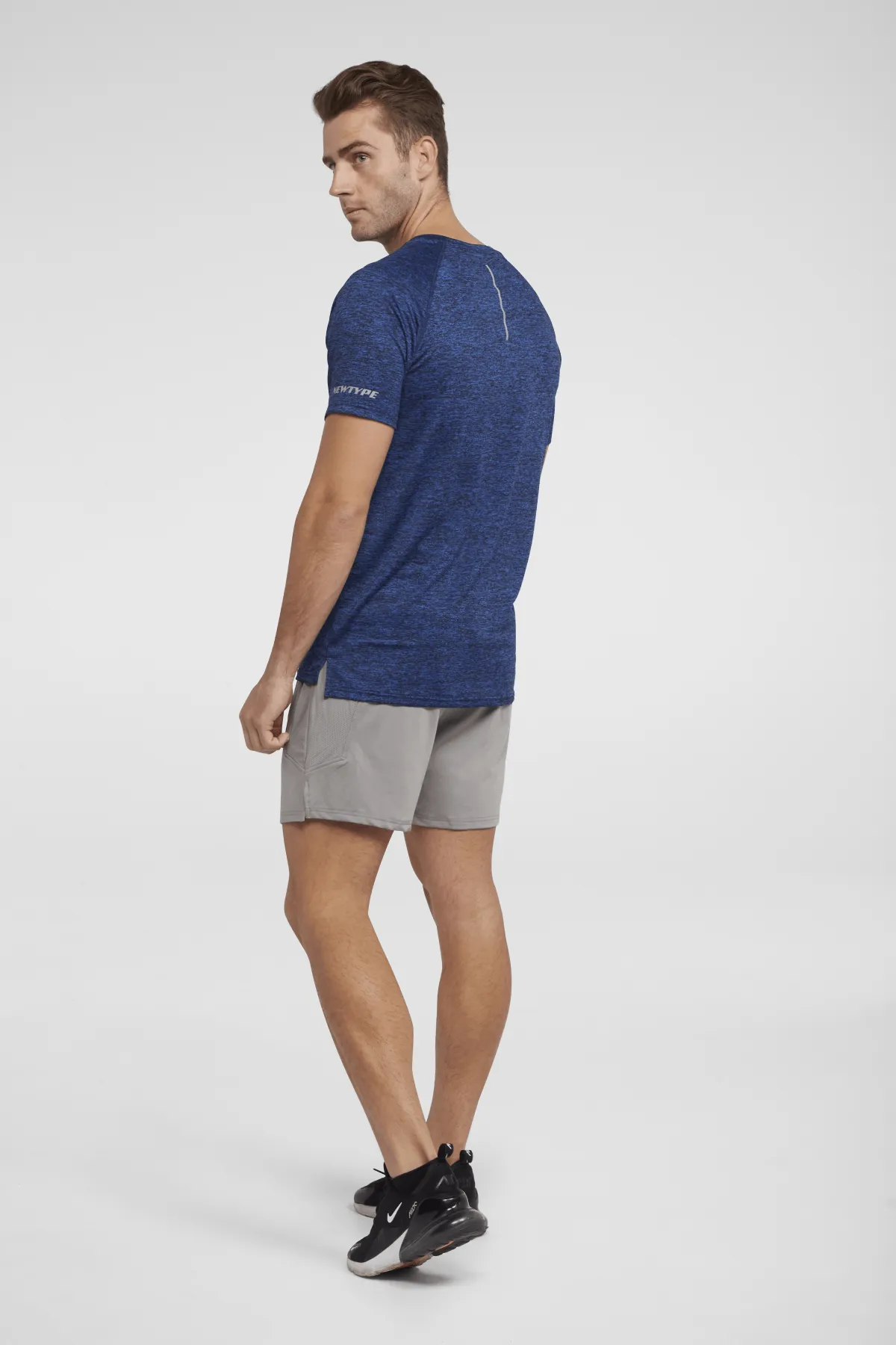 All Day Every Day Tee Marl - Marl Blue