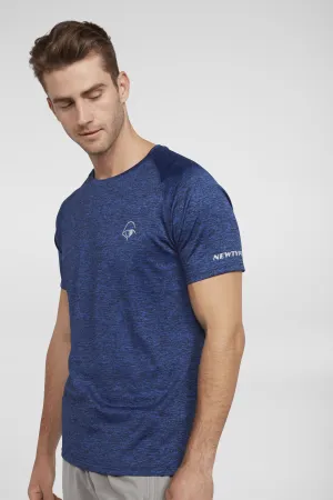 All Day Every Day Tee Marl - Marl Blue