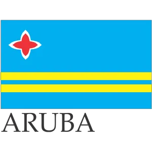 Aruba Embroidered Flag Badge