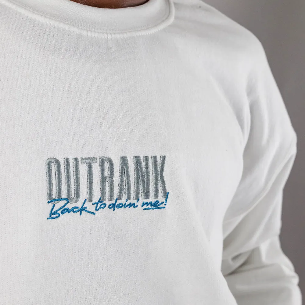 Back To Doin' Me Embroidered Crewneck Fleece