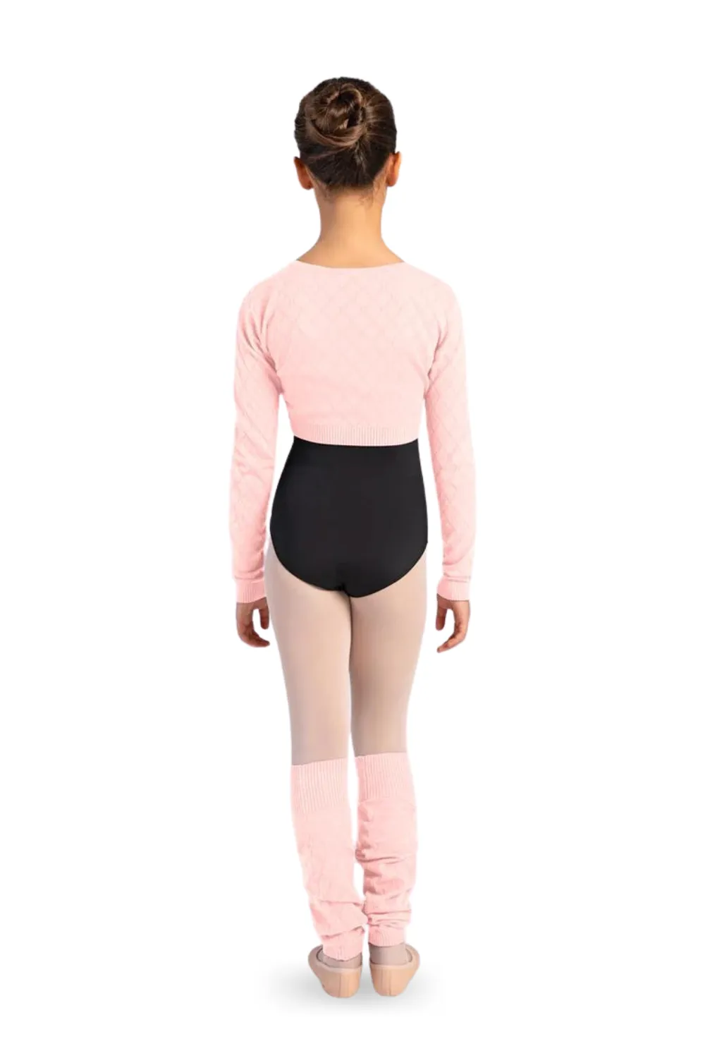 BLOCH CZ3149 GIRLS JAMINCA KNIT FIXED WARM-UP WRAP TOP