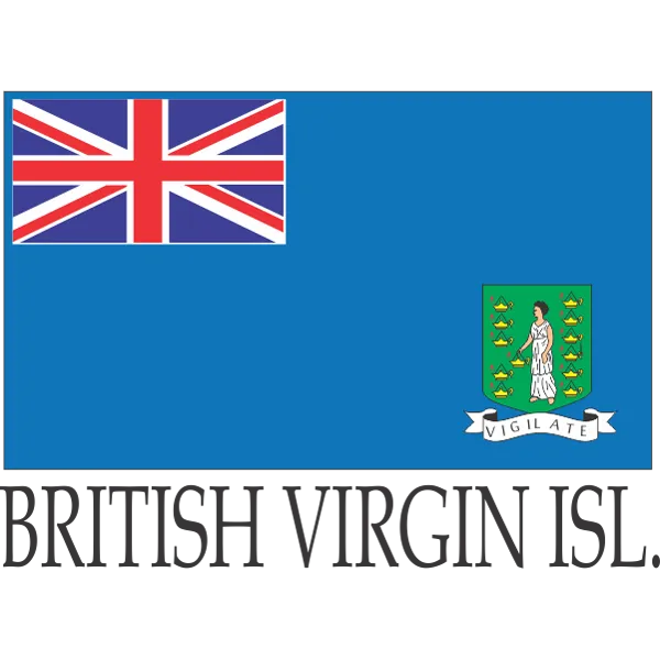 British Virgin Island Embroidered Flag Badge