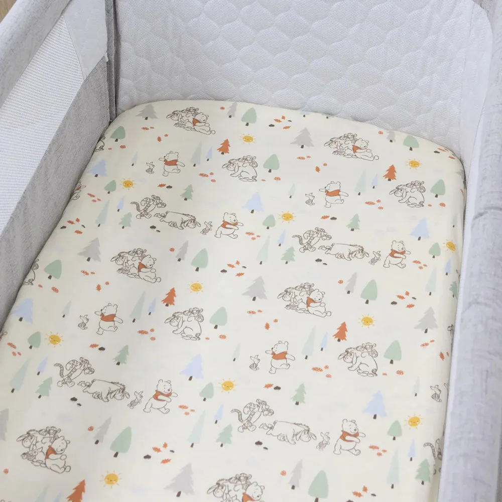 Bubba Blue Winnie The Pooh Jersey Co-Sleeper Fitted Sheet