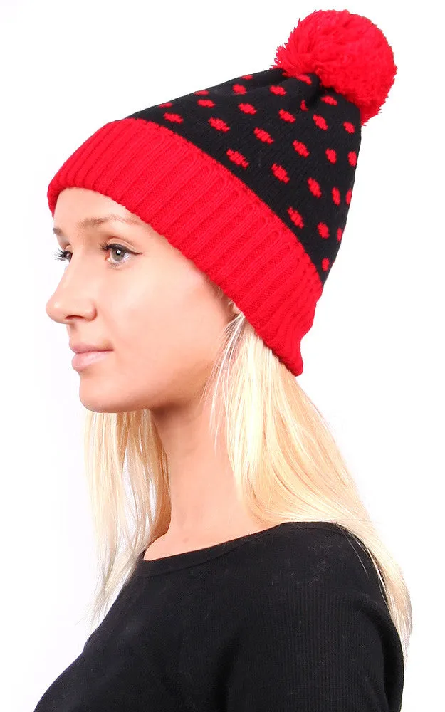 CAP071 Red Print Pattern Hat