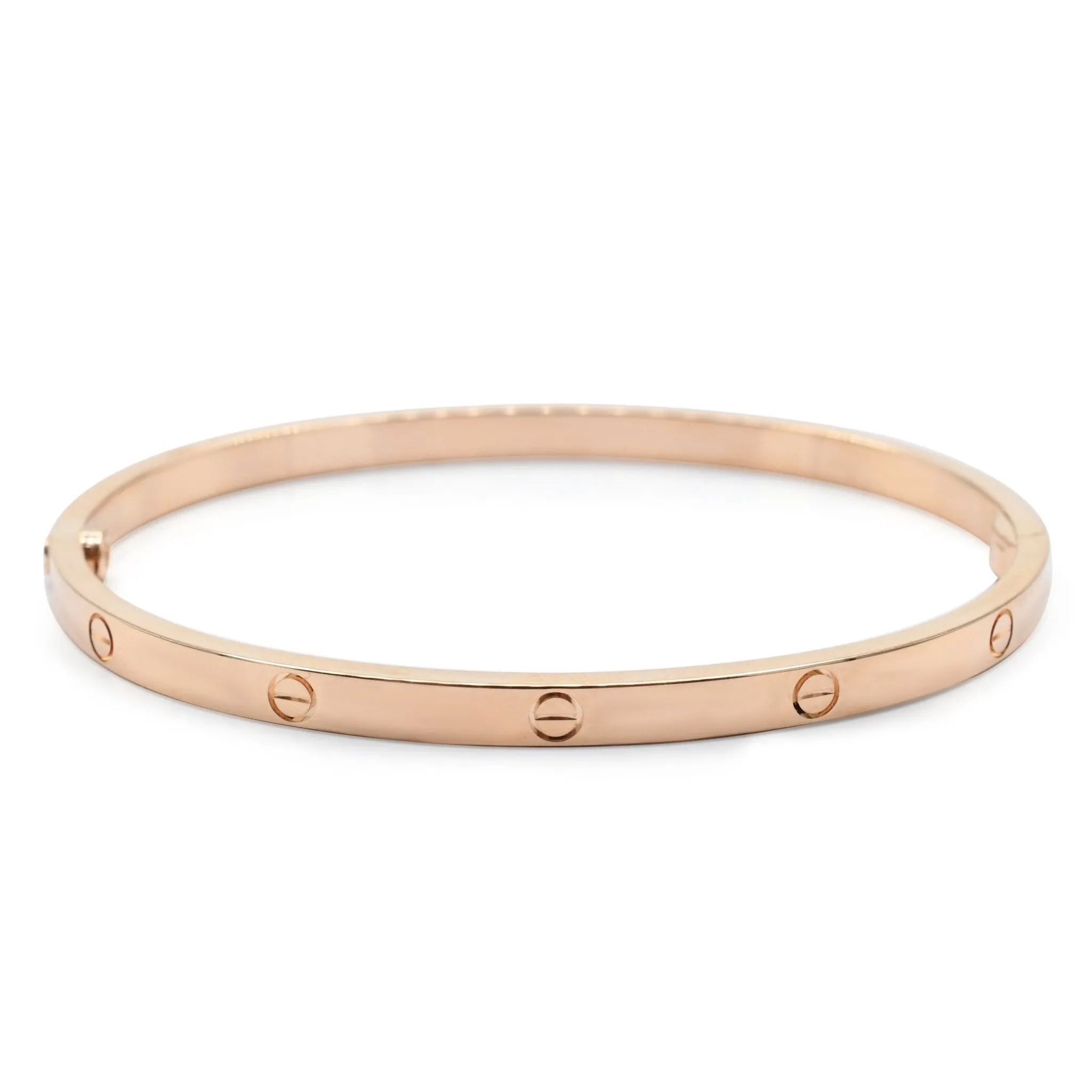 Cartier Love Bangle, Small Model Size 17 - 18ct Rose Gold