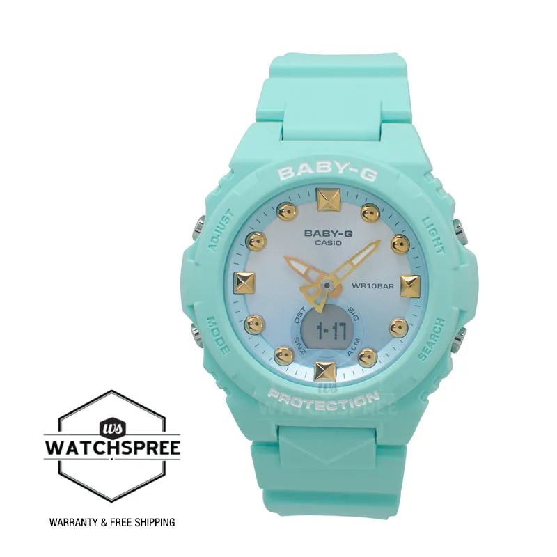 Casio Baby-G BGA-320 Lineup Summer Colours Series Mint Green Resin Band Watch BGA320-3A BGA-320-3A