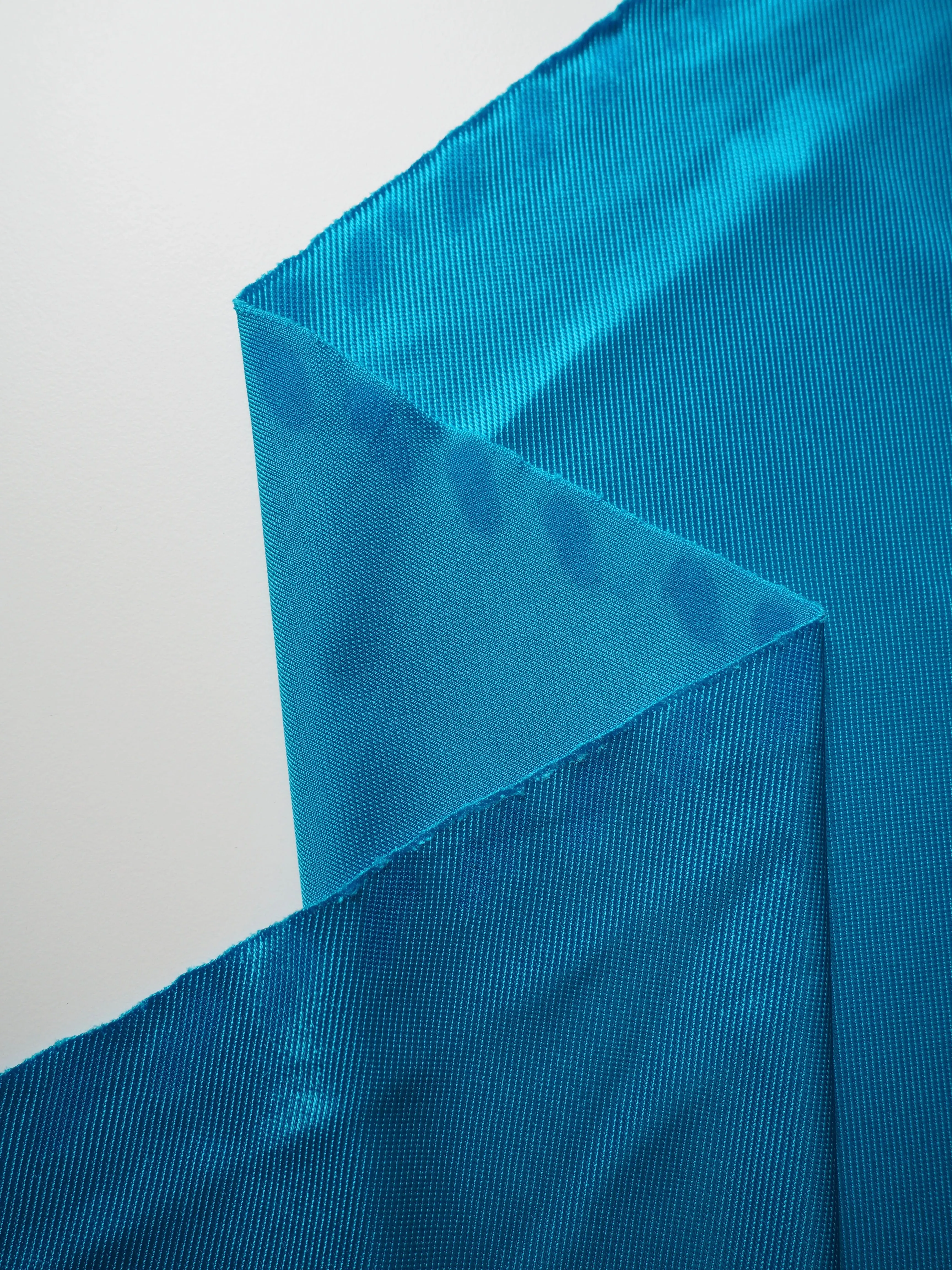 Cerulean Viscose Satin Twill Jersey