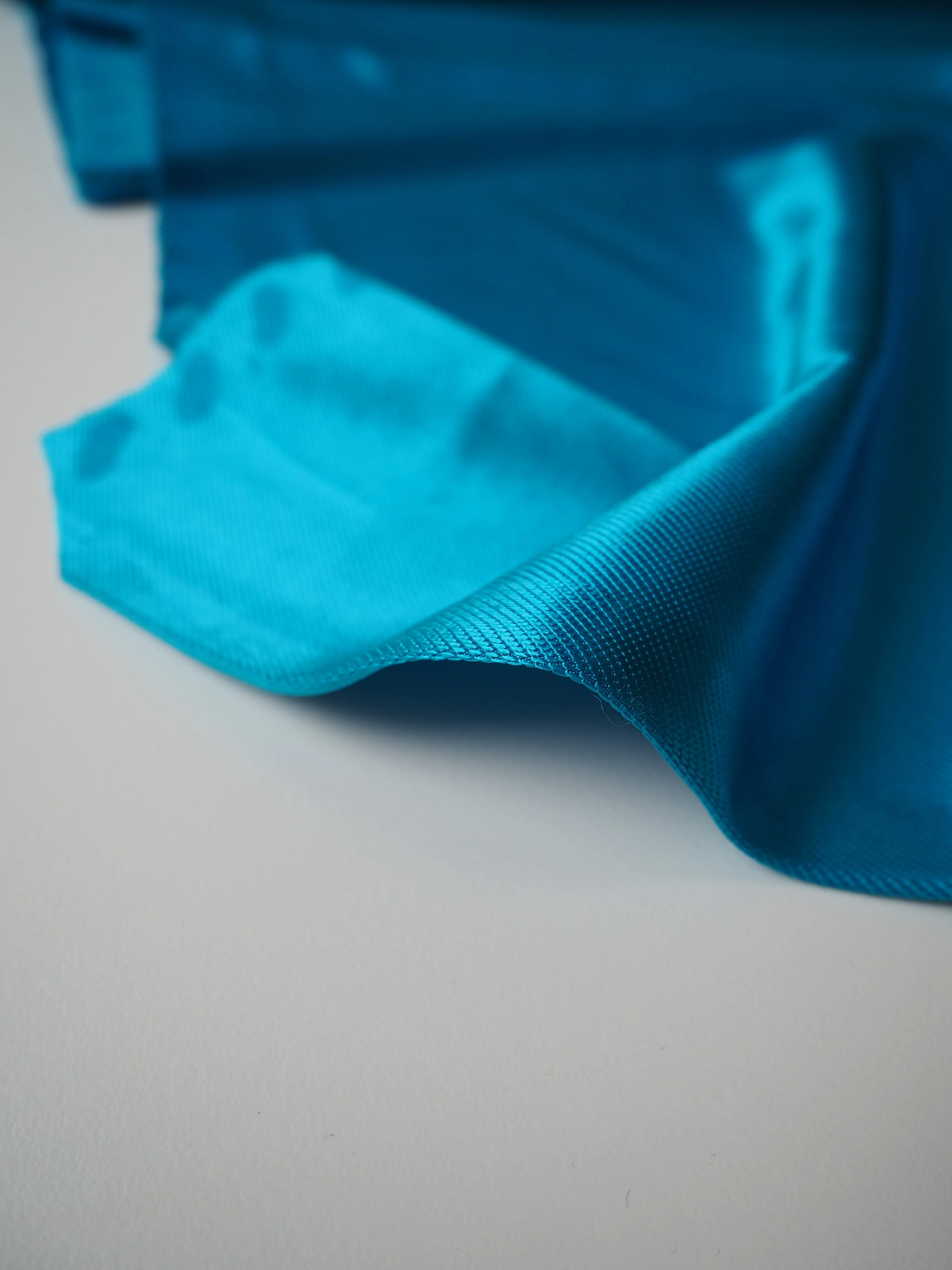 Cerulean Viscose Satin Twill Jersey