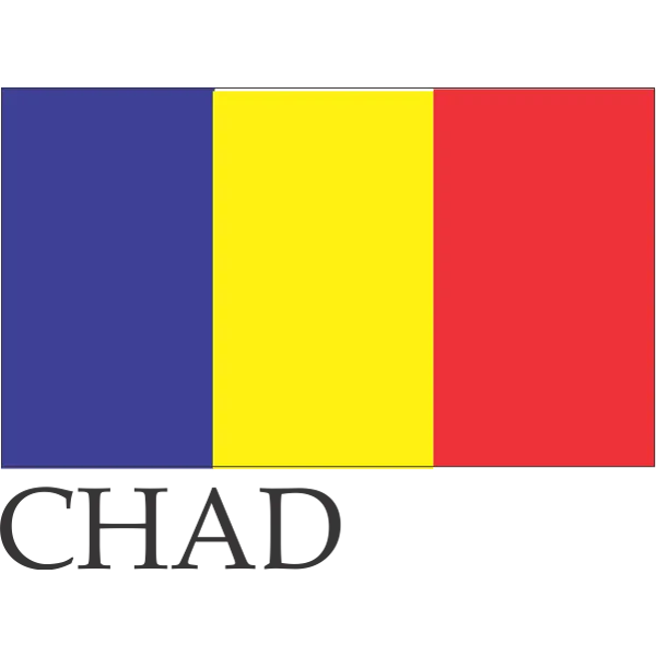 Chad Embroidered Flag Badge