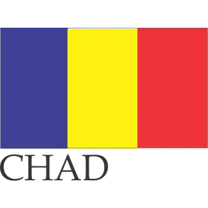 Chad Embroidered Flag Badge