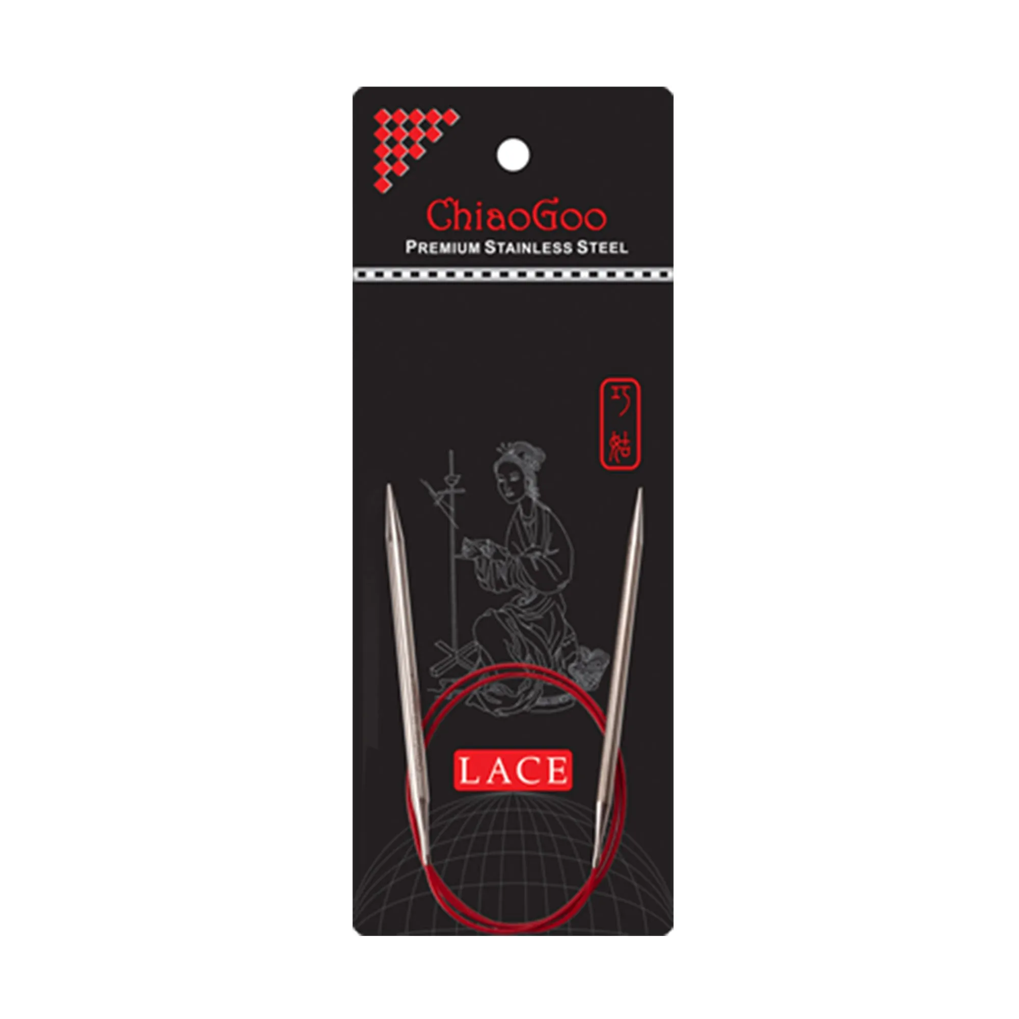 ChiaoGoo RED Lace Circular Needles - US 000 (1.5mm) - 40"