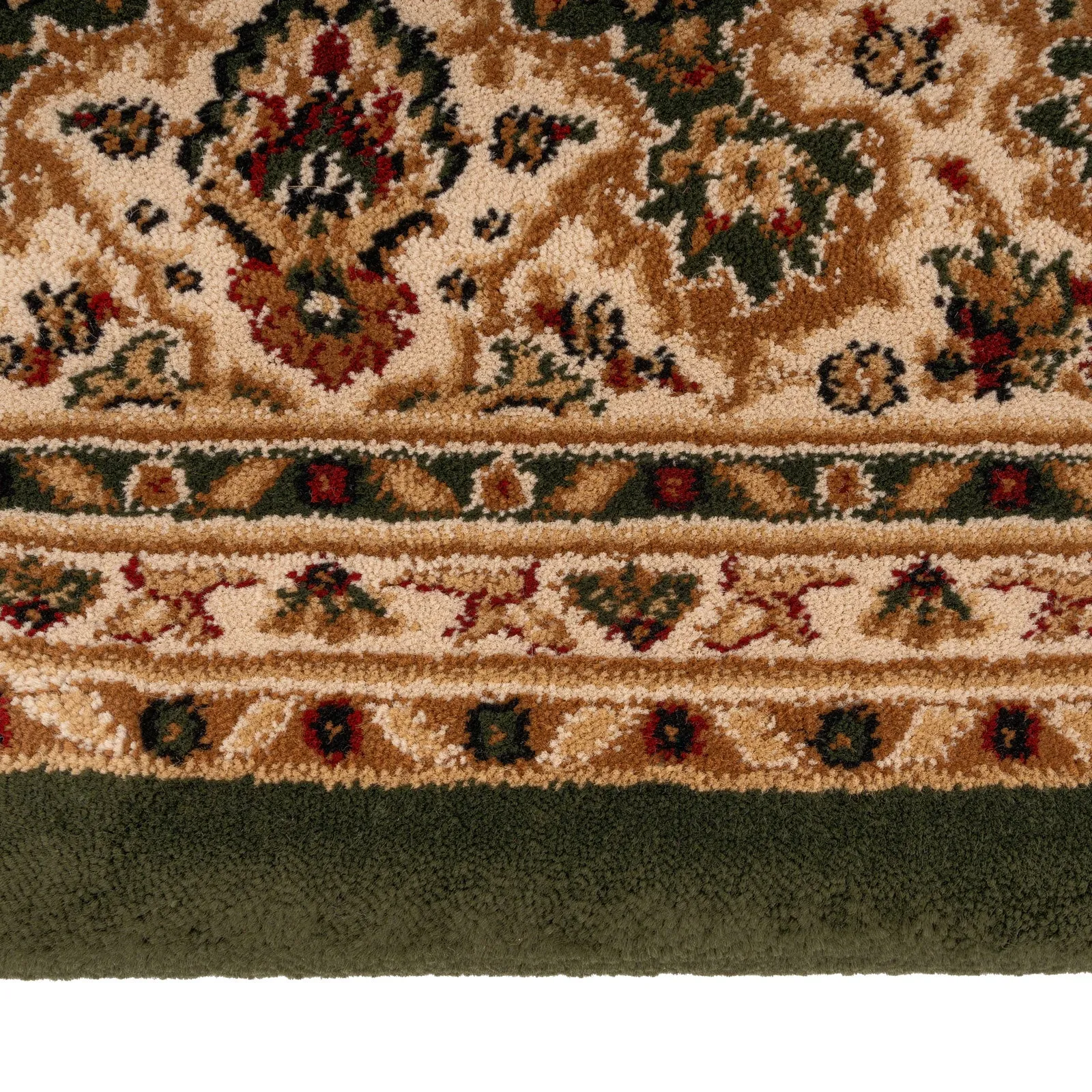 Classical Rich Green Runner Rug - Sunil