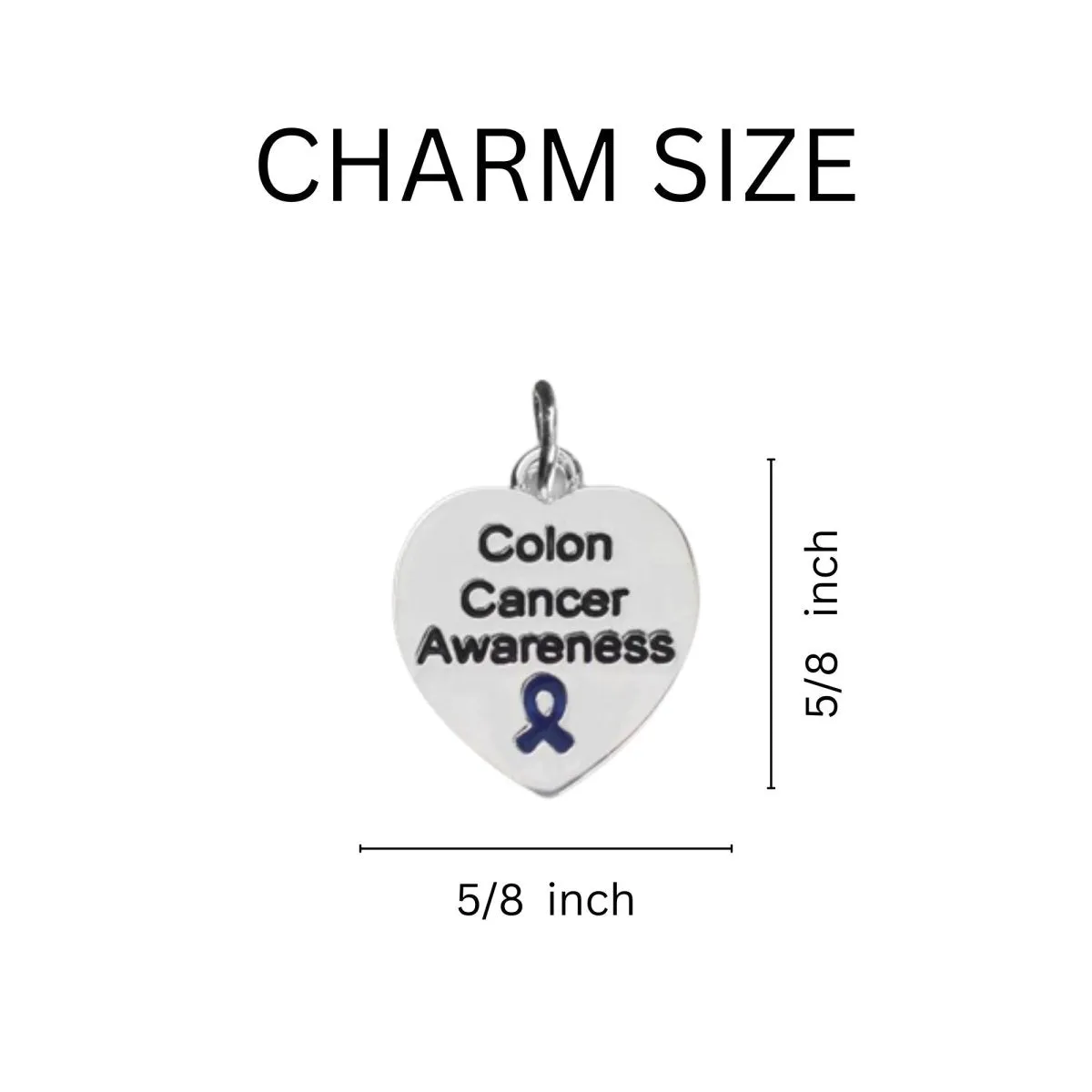 Colon Cancer Awareness Heart Leather Cord Bracelets