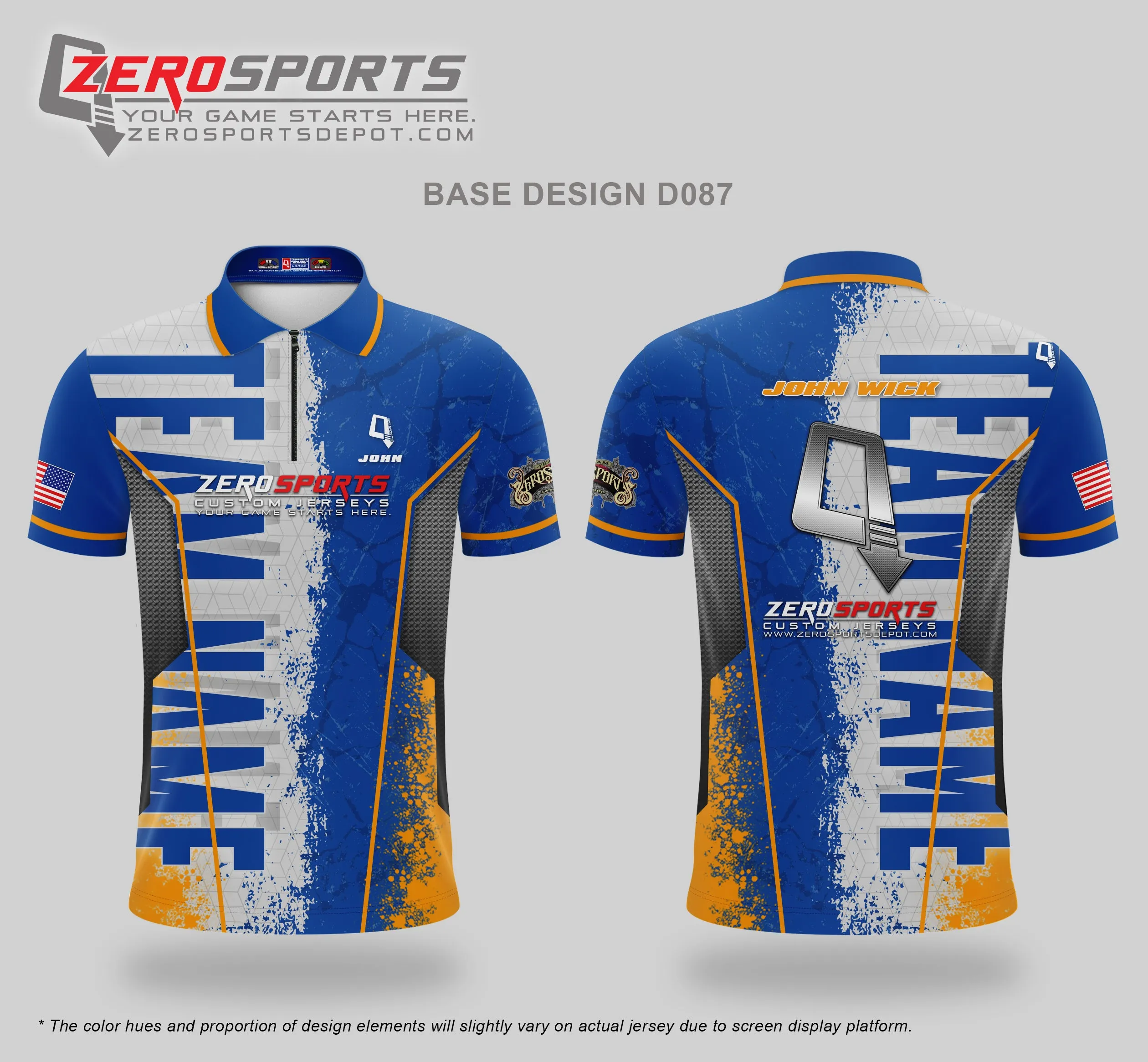 Custom Jersey Base Design #087