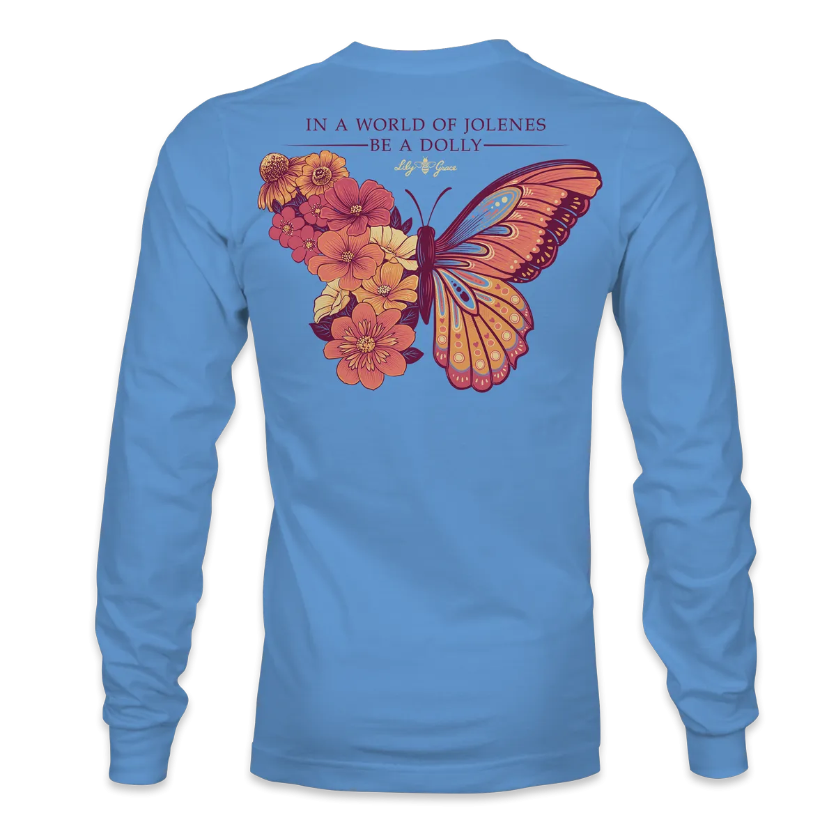 Dolly Butterfly - Flowers Blooming LONG SLEEVE T-Shirt