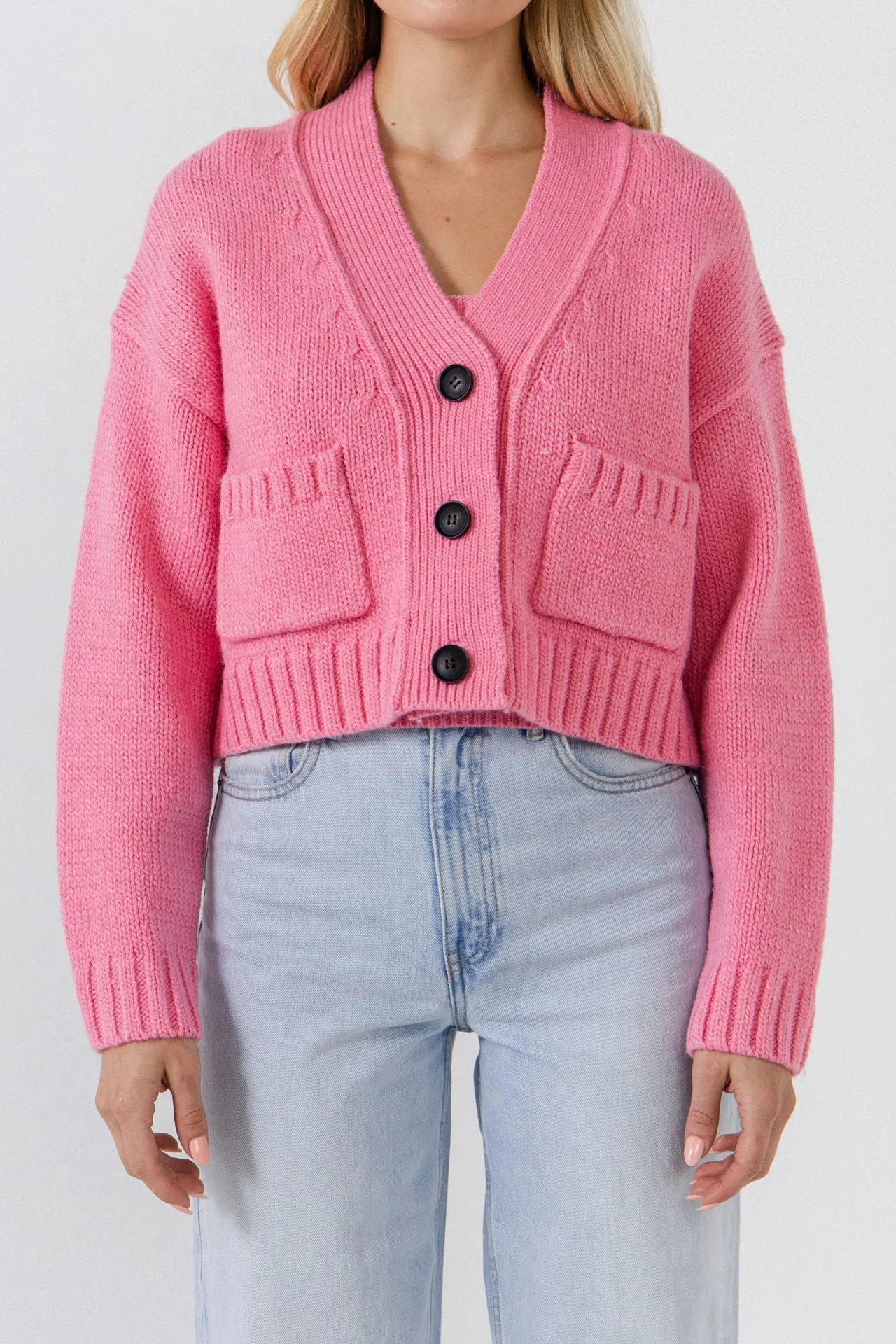 English Factory - V-neck Knit Cardigan