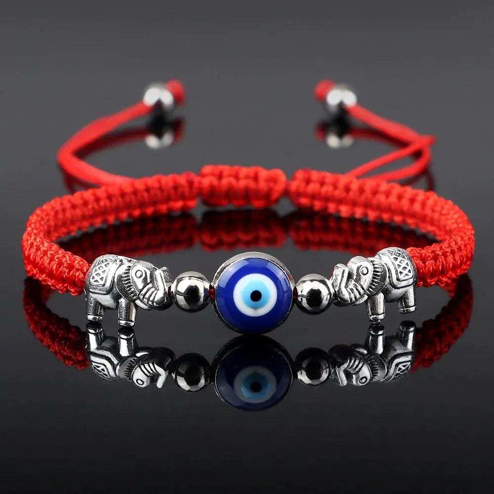 Evil Eye Braided Bracelet with Charm