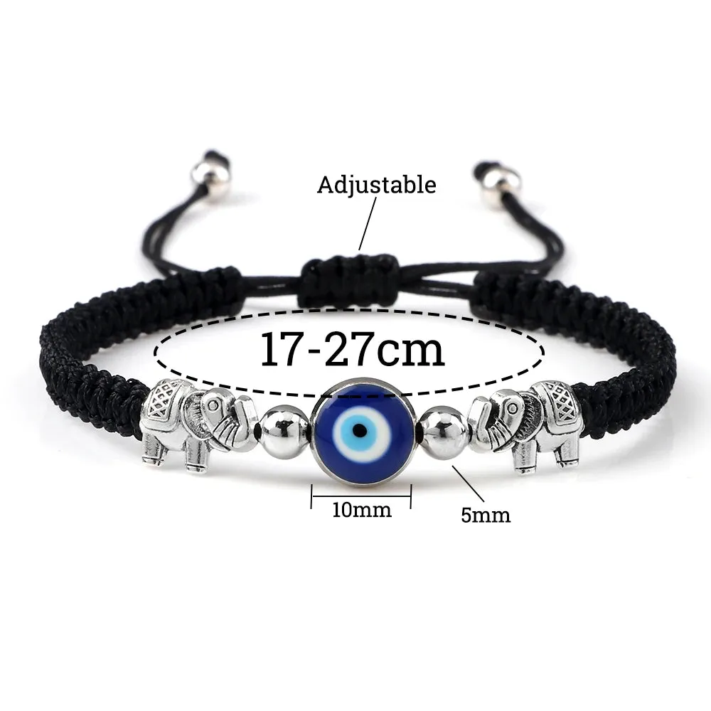 Evil Eye Braided Bracelet with Charm