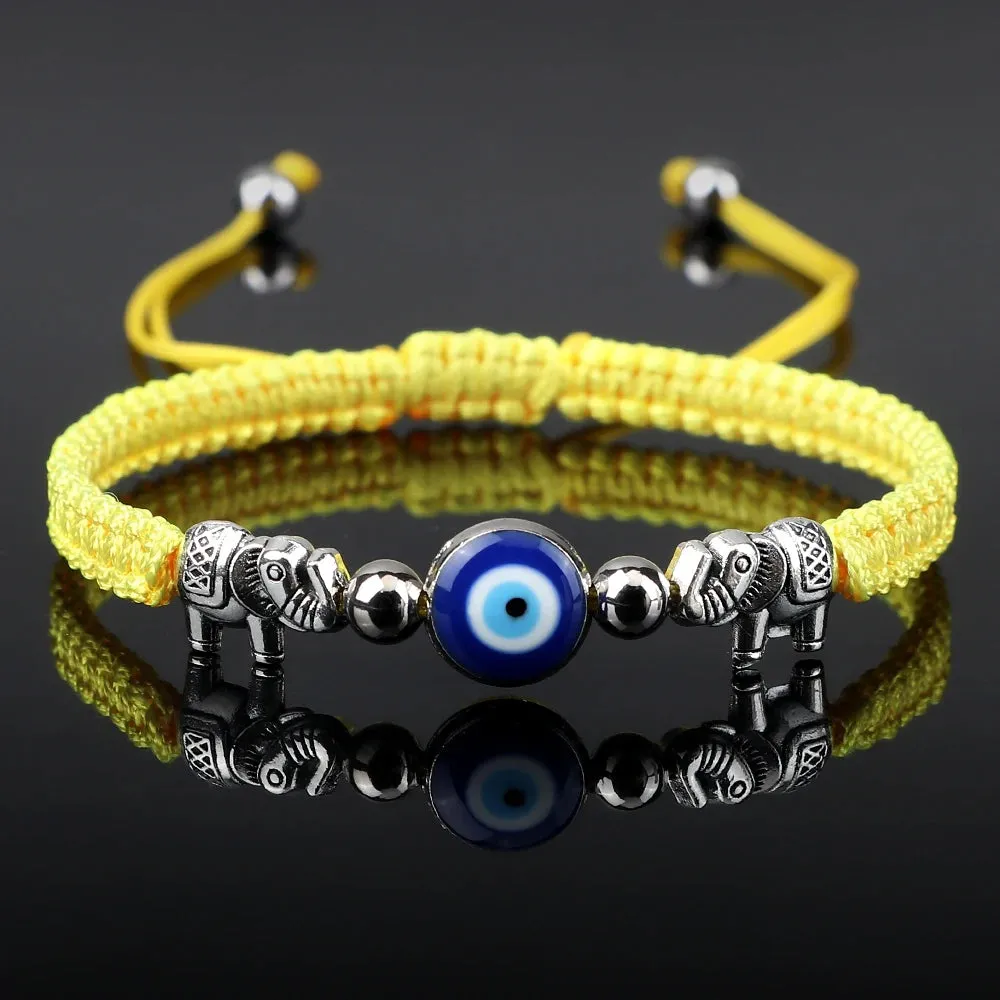 Evil Eye Braided Bracelet with Charm