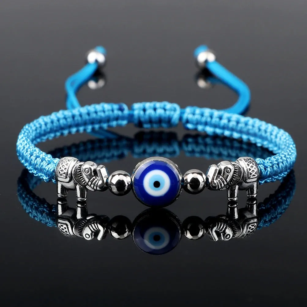 Evil Eye Braided Bracelet with Charm