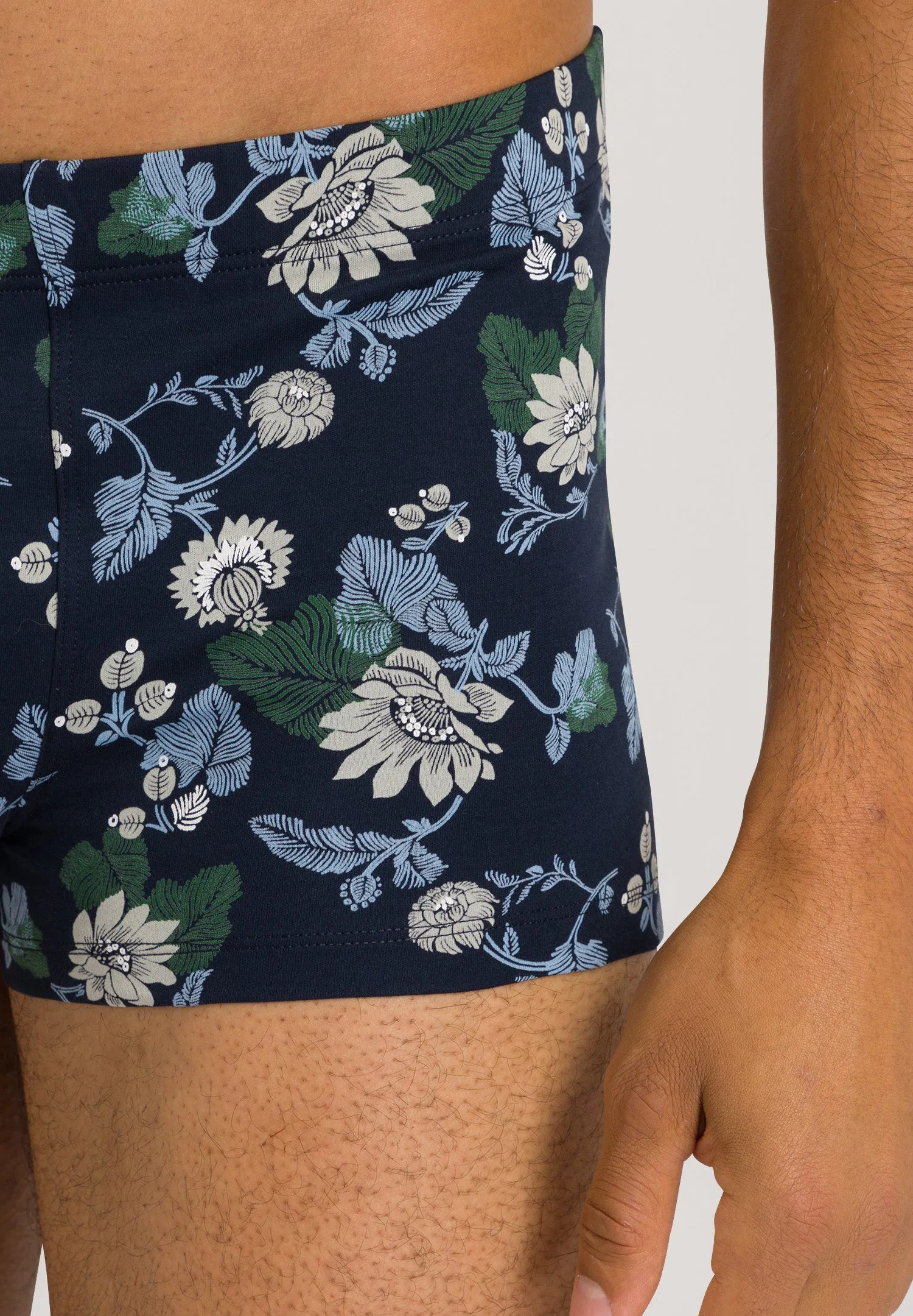 Fancy Jersey Boxer Briefs | Fine Lined Print 73289-1251