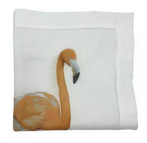 FLAMINGOS IN THE MIRROR GRANADA 22"X22" HEMSTITCH DINNER NAPKIN, SET OF 4