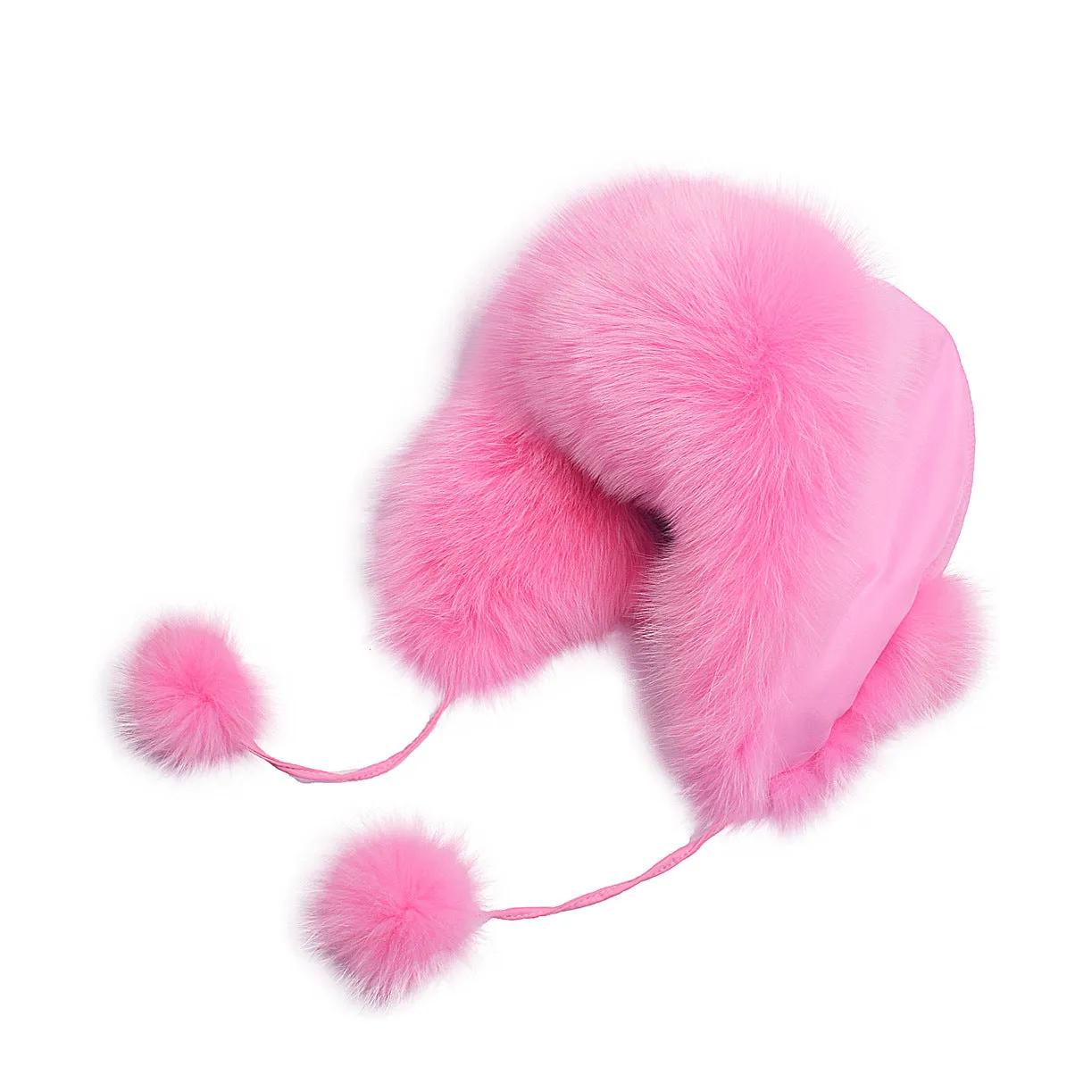 Fox hair Lei Feng hat Women's ear protection warm fur snow cap in autumn and winter