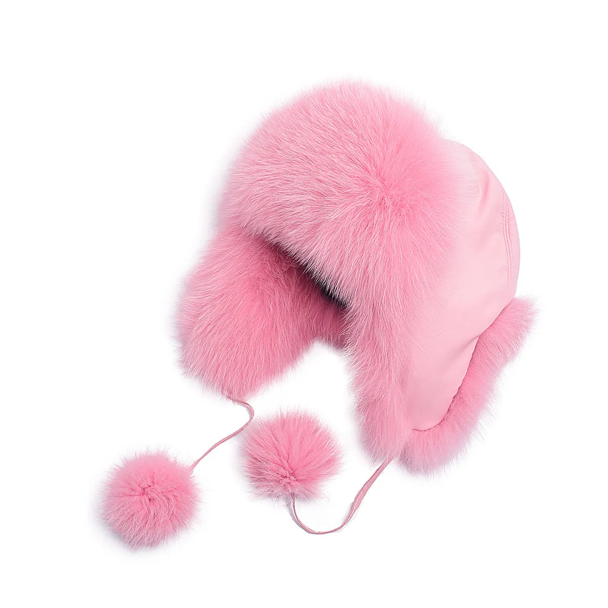 Fox hair Lei Feng hat Women's ear protection warm fur snow cap in autumn and winter