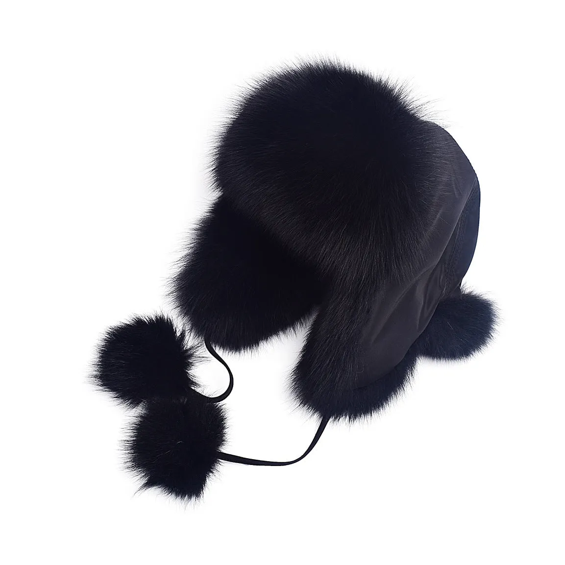 Fox hair Lei Feng hat Women's ear protection warm fur snow cap in autumn and winter