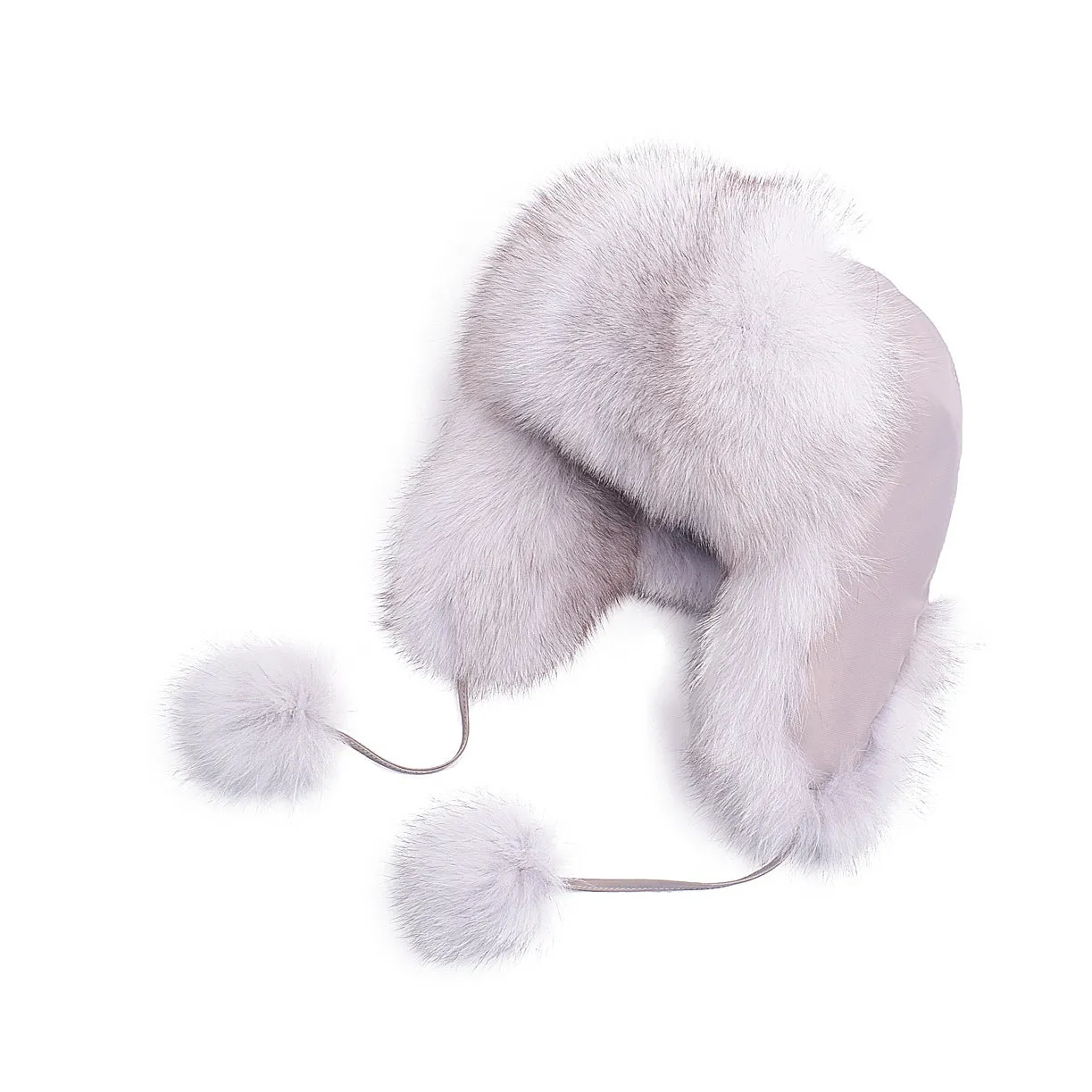 Fox hair Lei Feng hat Women's ear protection warm fur snow cap in autumn and winter