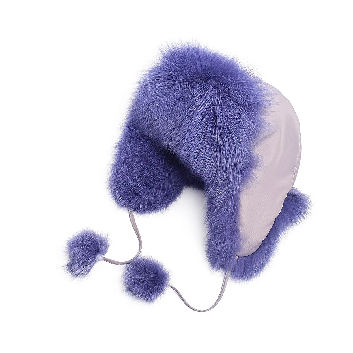 Fox hair Lei Feng hat Women's ear protection warm fur snow cap in autumn and winter