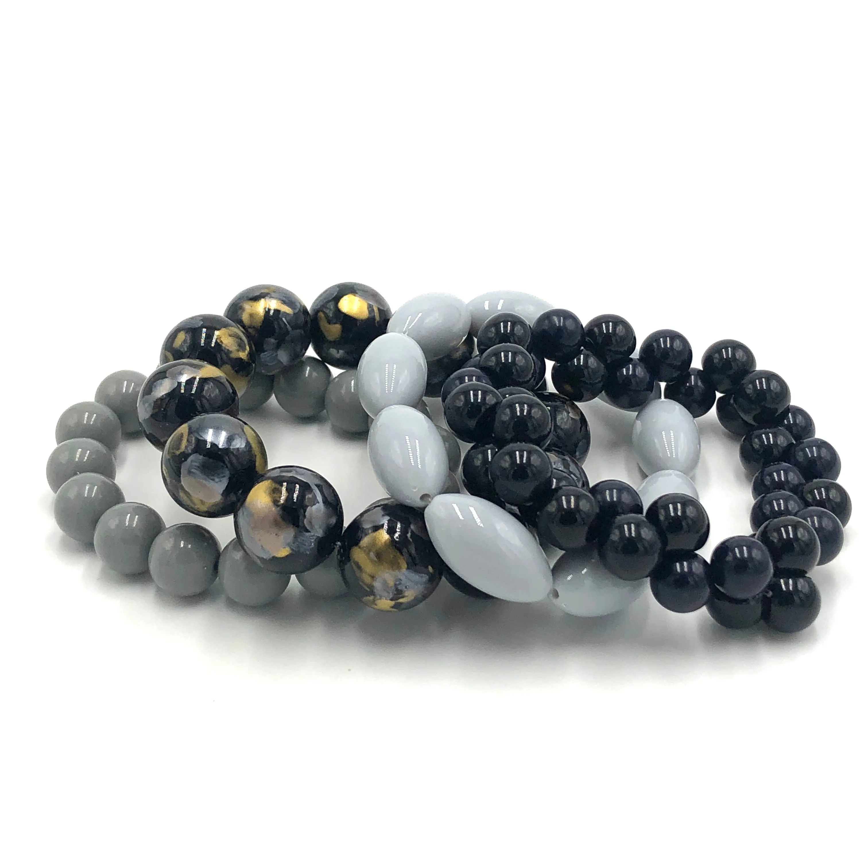 Glam Brunch Stack and Stretch Bracelets Set