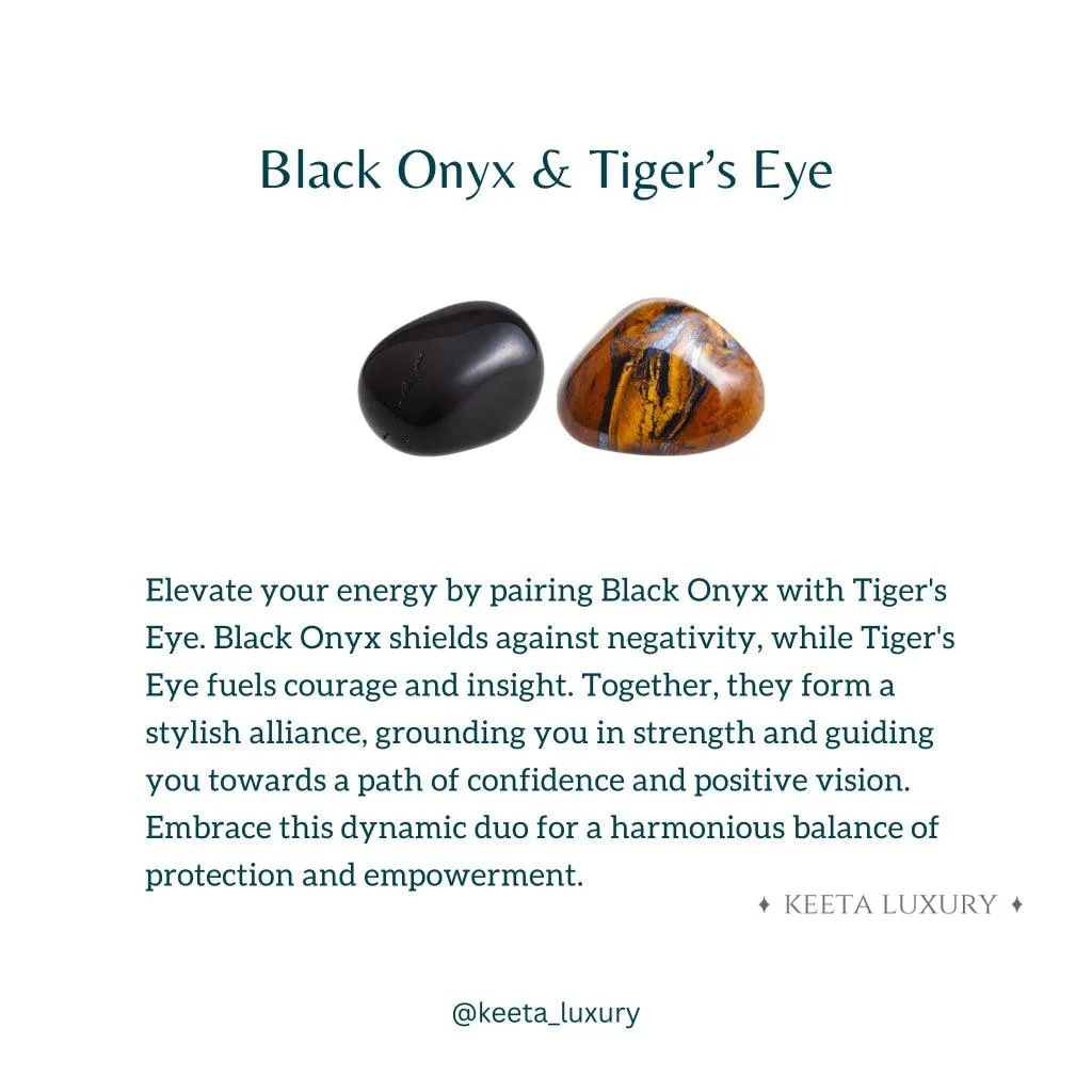 Green Captivating - Tiger Eye and Onyx Bead Bracelet