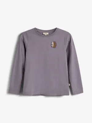 Hedgie Long Sleeve T-shirt - Kids - Dusty Purple