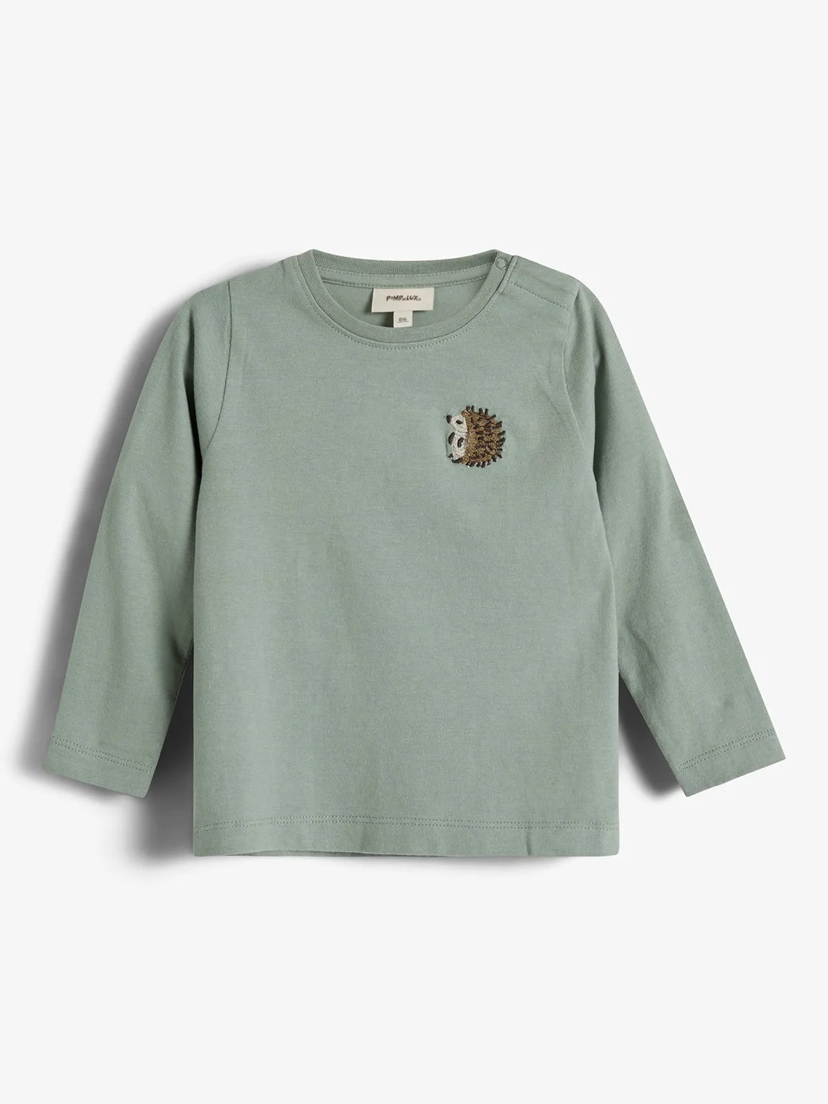 Hedgie Long Sleeve T-shirt - Little - Light Green