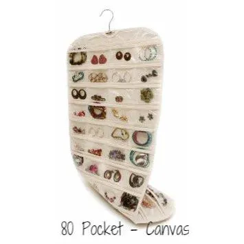 HOUSEHOLD ESSENTIALS 80 Pocket Hanging Organizer (Canvas)