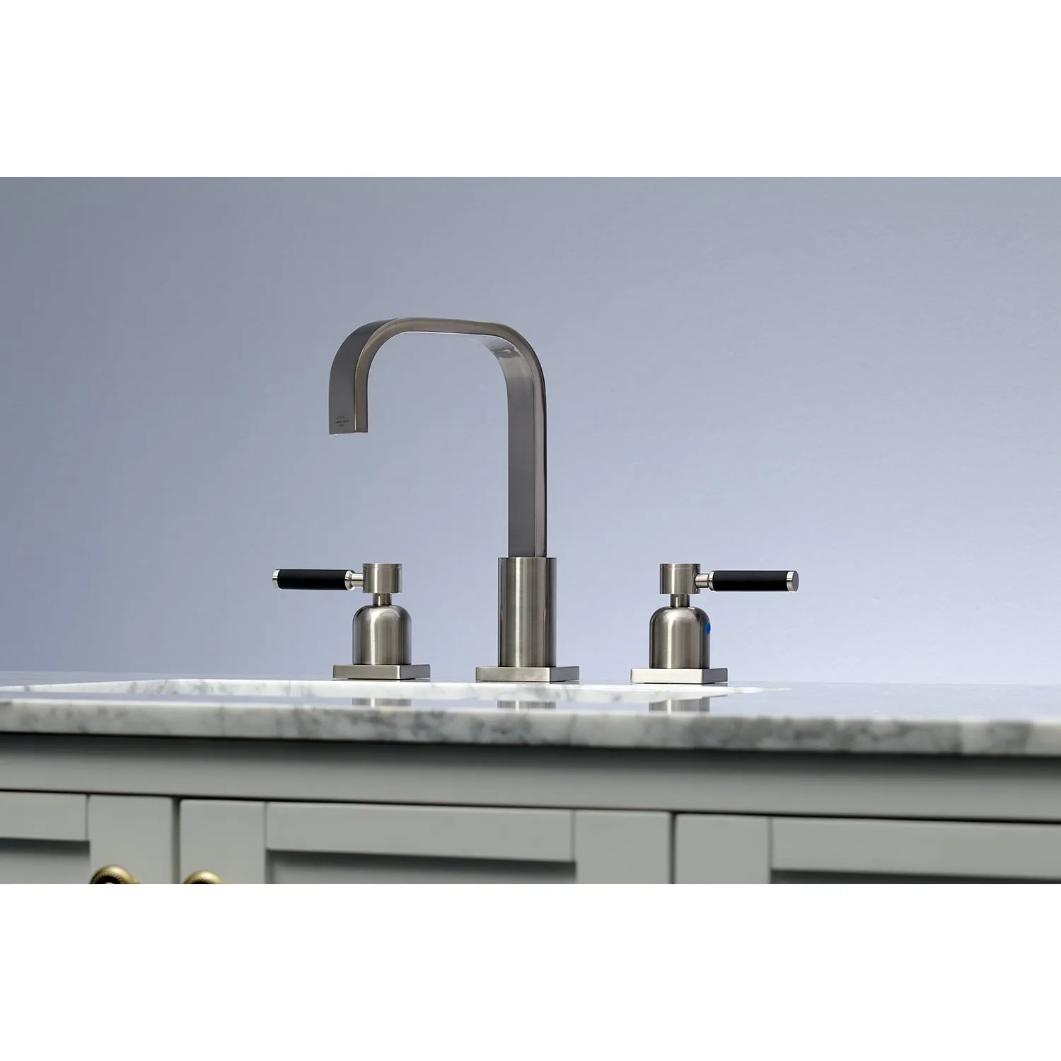 Kaiser 8" Widespread Bathroom Faucet, Brushed Nickel