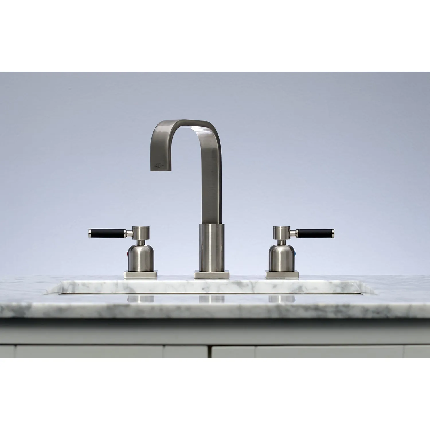 Kaiser 8" Widespread Bathroom Faucet, Brushed Nickel