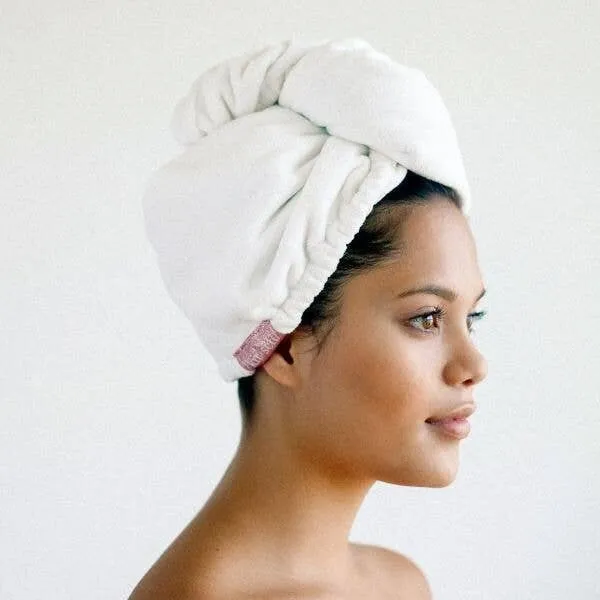 Kitsch Quick Dry Hair Towel - White