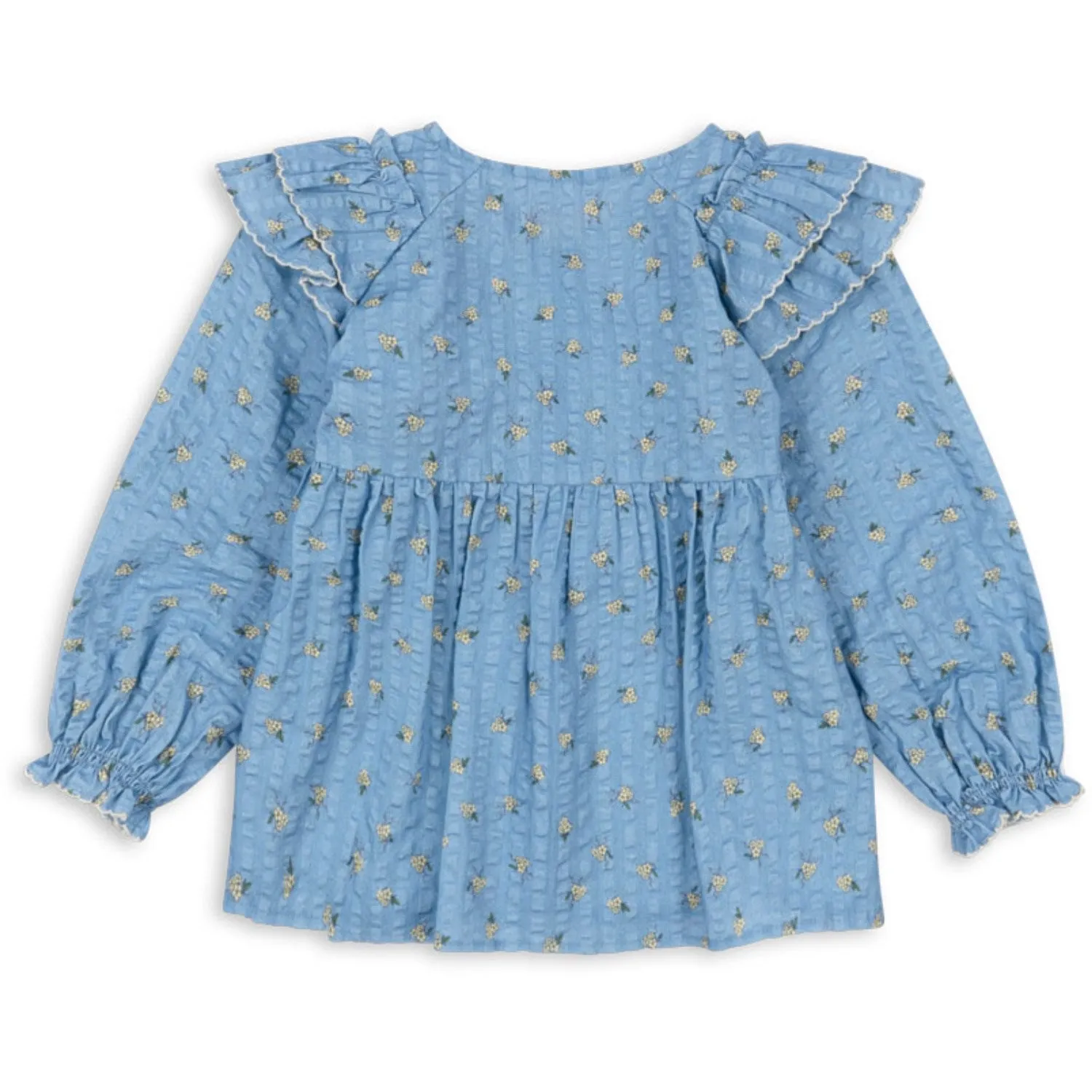 Konges Sløjd Carlie Blue Kim Frill Blouse Gots