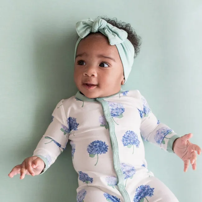 Kyte Baby Printed Snap Romper in Hydrangea