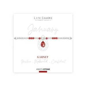 Life Charms January Birthstone Bracelet