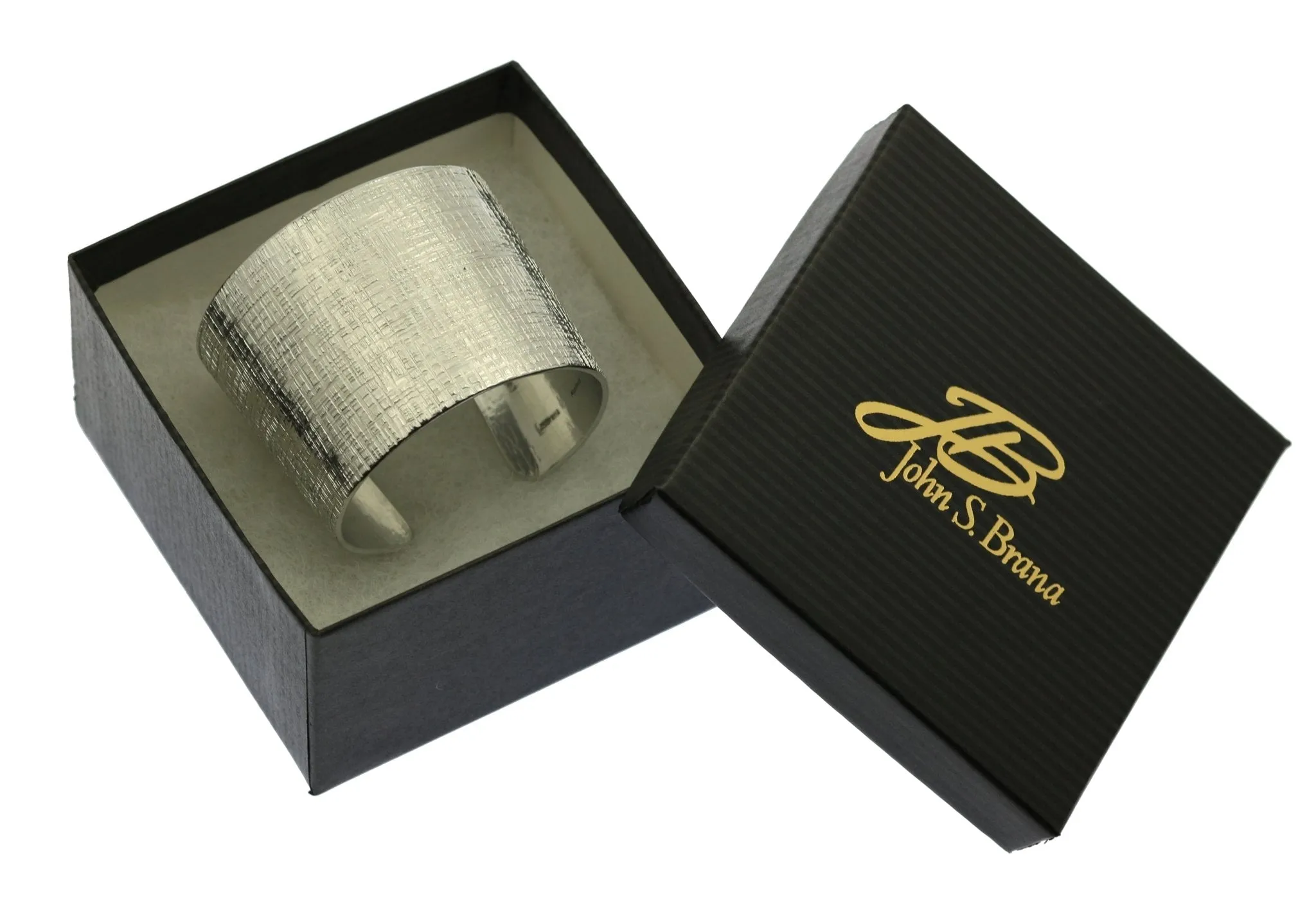 Linen Texturized Aluminum Cuff