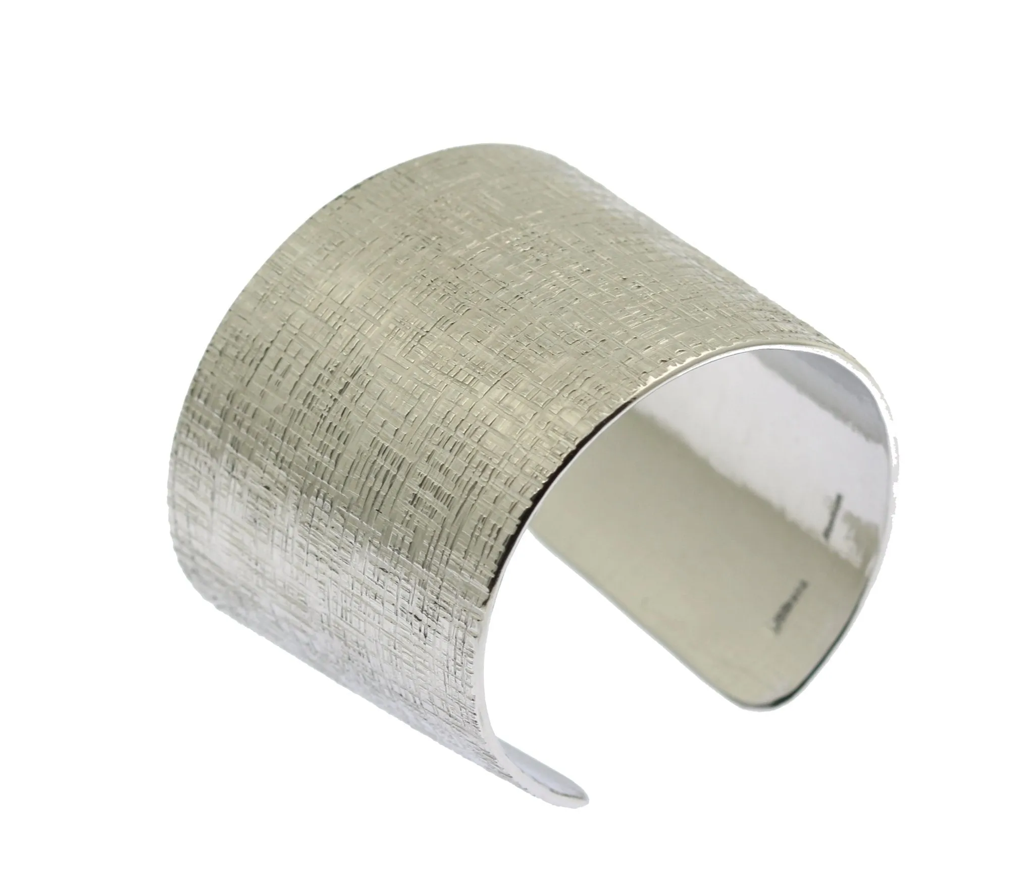 Linen Texturized Aluminum Cuff