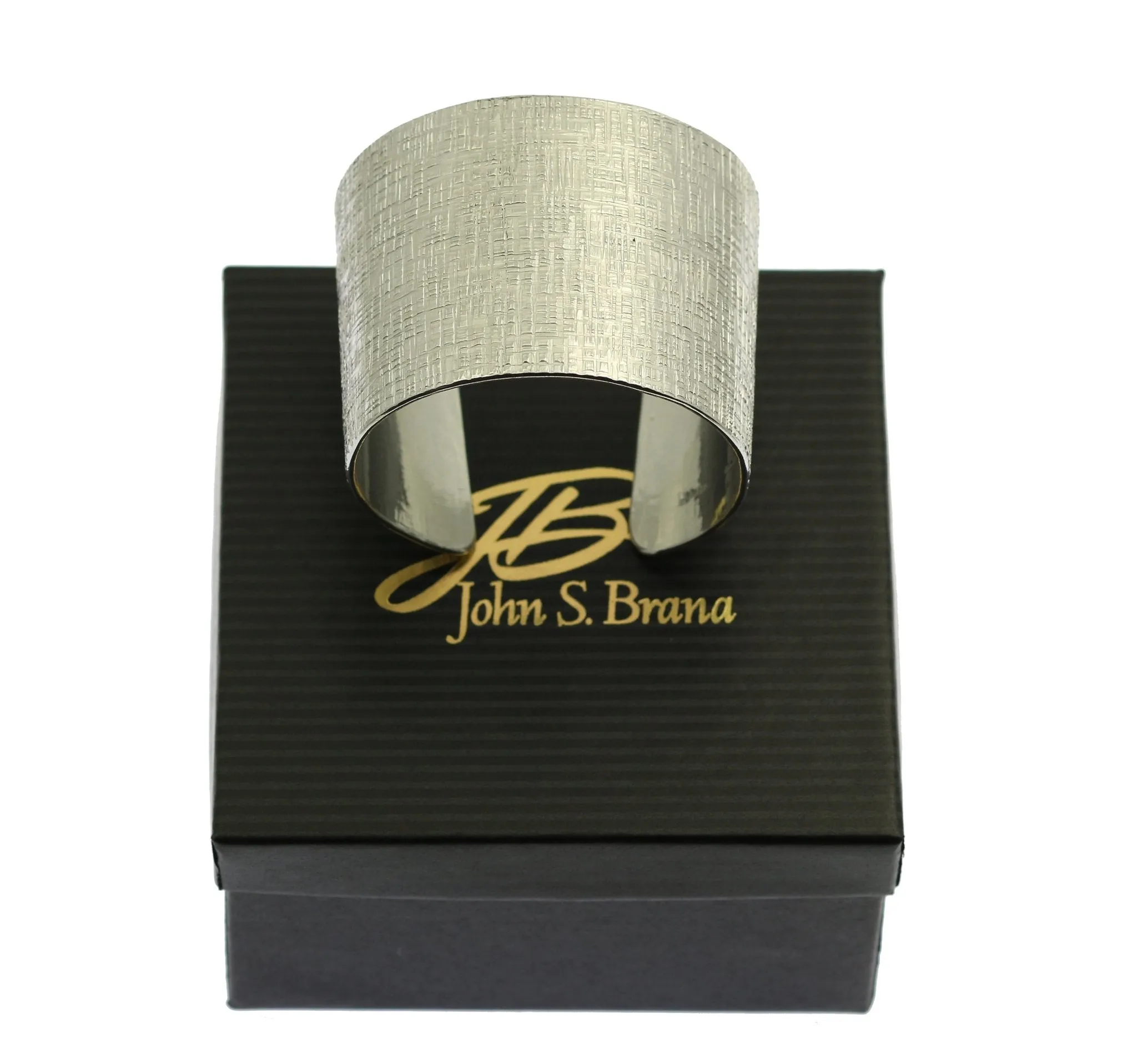 Linen Texturized Aluminum Cuff