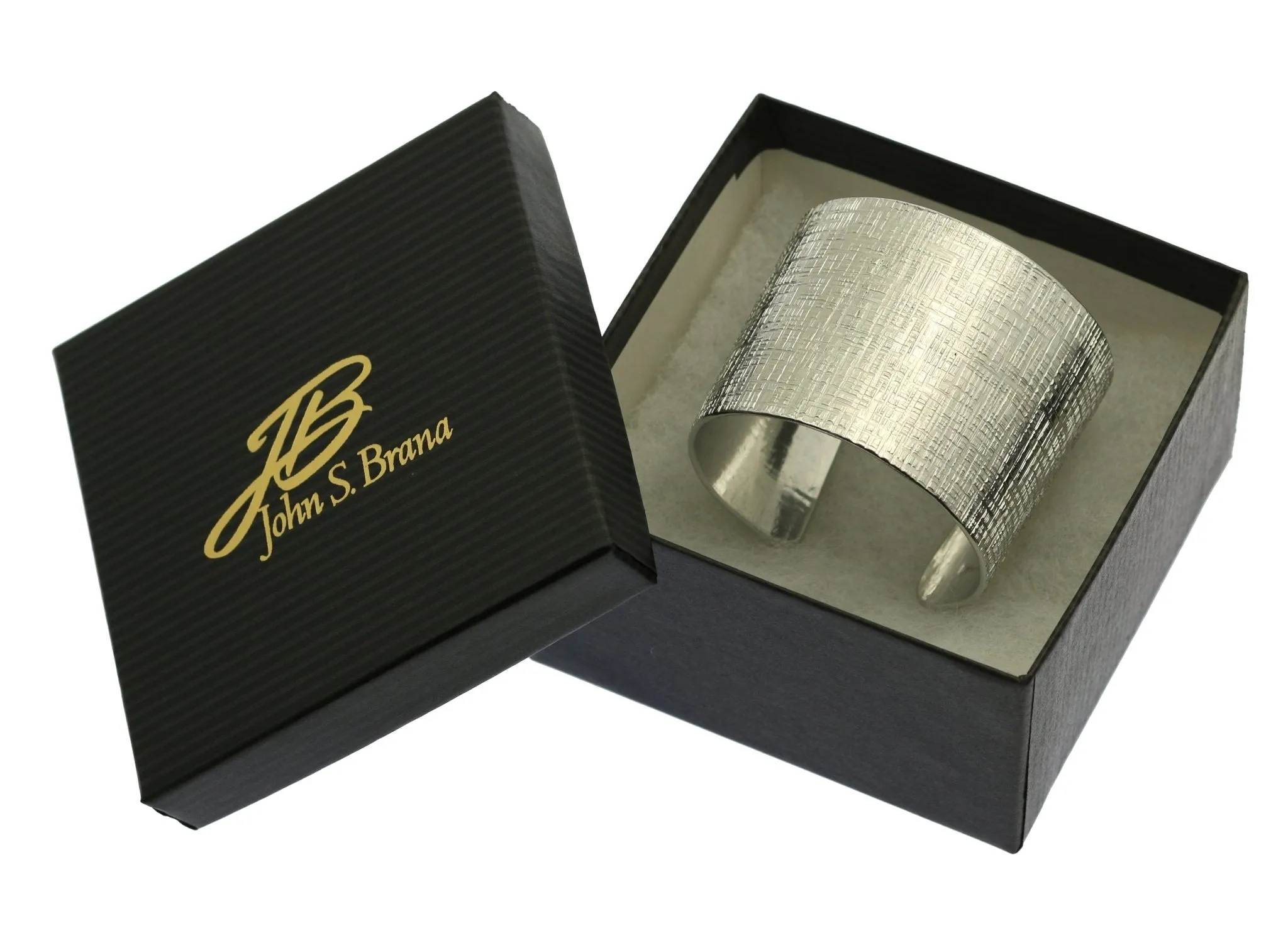 Linen Texturized Aluminum Cuff