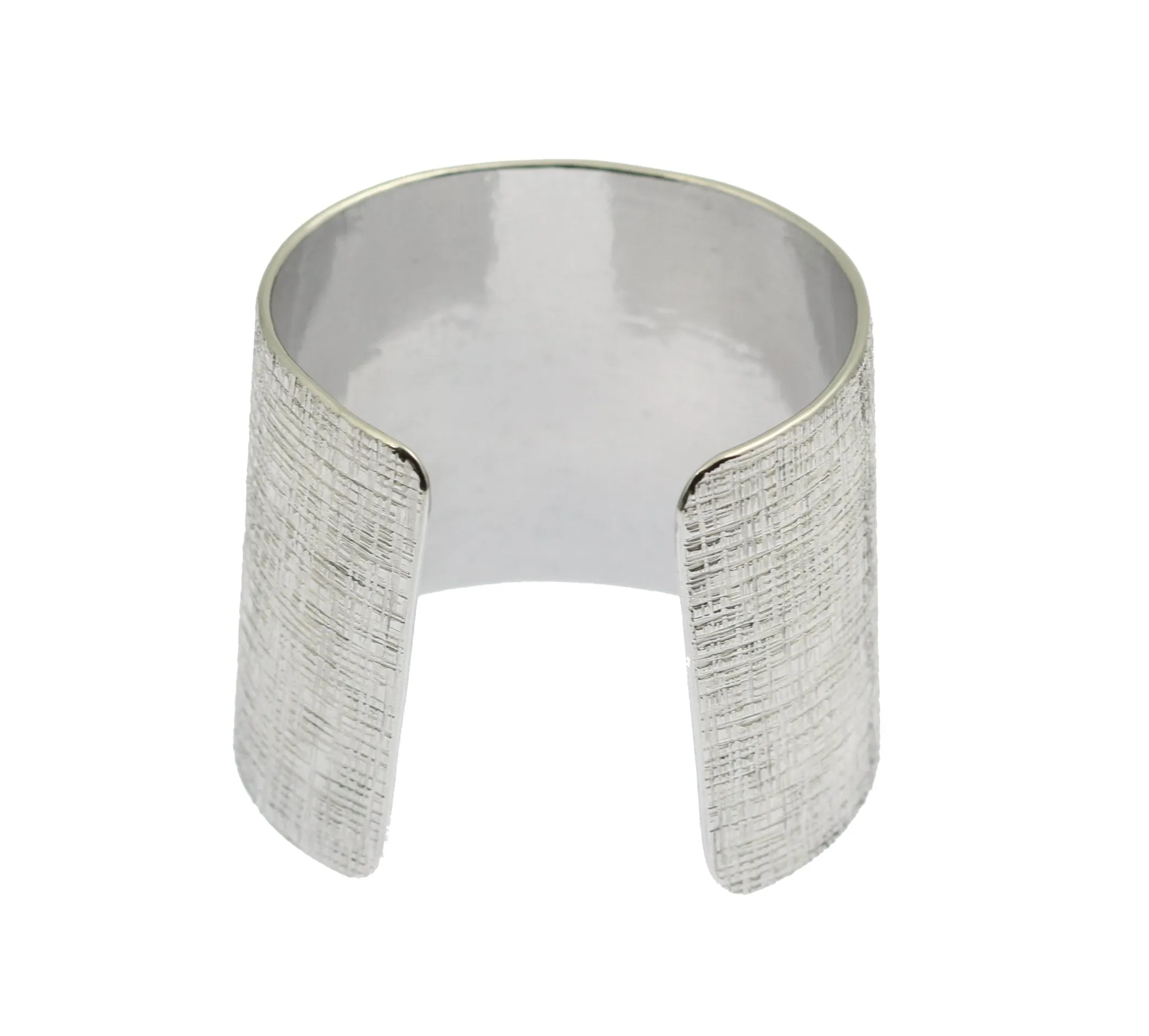 Linen Texturized Aluminum Cuff